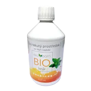EKO DOM BIO Lesk - živý tekutý prostředek na mytí nádobí - 500 ml, máta